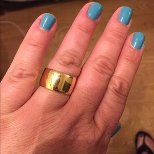 Wide Band Gold ring